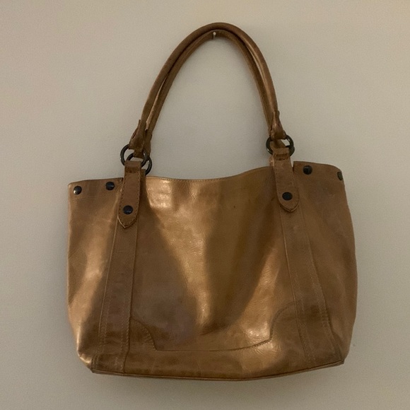 Frye Melissa distressed large handbag tote Washed Leather - Picture 5 of 15